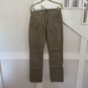 7 For All Mankind Men's Tan Brown Straight Jeans W30